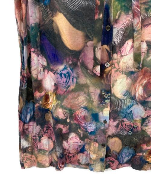 PAUL SMITH（ポールスミス）PAUL SMITH (ポールスミス) 花柄ノースリーブブラウス ピンク×グリーン サイズ:Mの古着・服飾アイテム