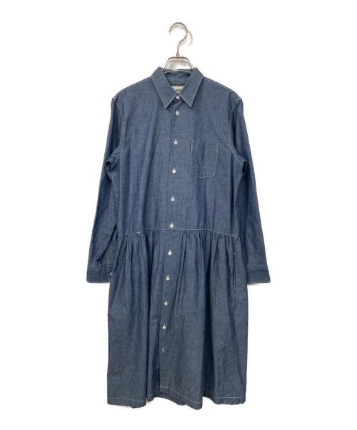 JUNYA WATANABE COMME des GARCONS（(ジュンヤワタナベ コムデギャルソン）JUNYA WATANABE COMME des GARCONS ((ジュンヤワタナベ コムデギャルソン) カーディガン レイヤードデニムシャツワンピース インディゴ サイズ:Sの古着・服飾アイテム