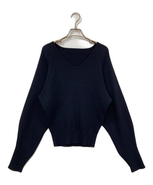 anuans（アニュアンス）anuans (アニュアンス) リブニットセットアップ ネイビー サイズ:FREEの古着・服飾アイテム