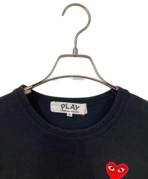 PLAY COMME des GARCONS（プレイコムデギャルソン）PLAY COMME des GARCONS (プレイコムデギャルソン) ハート刺繍Tシャツ ブラック サイズ:Sの古着・服飾アイテム