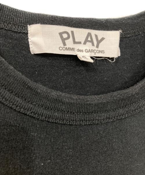 PLAY COMME des GARCONS（プレイコムデギャルソン）PLAY COMME des GARCONS (プレイコムデギャルソン) ハート刺繍Tシャツ ブラック サイズ:Sの古着・服飾アイテム