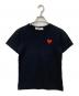 PLAY COMME des GARCONS（プレイコムデギャルソン）の古着「ハート刺繍Tシャツ」｜ブラック