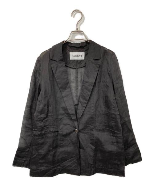 BABYLONE（バビロン）BABYLONE (バビロン) シアーラミージャケット グレー サイズ:表記なしの古着・服飾アイテム