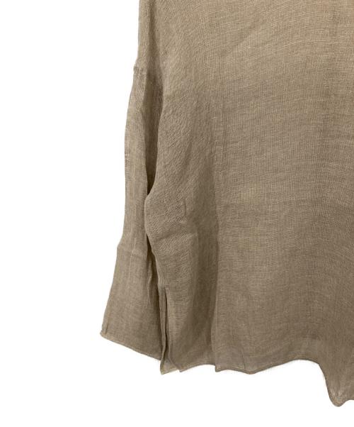 Spick and Span（スピック＆スパン）Spick and Span (スピック＆スパン) メッシュリネンルーズプルオーバー ベージュ サイズ:記載なしの古着・服飾アイテム