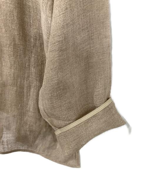 Spick and Span（スピック＆スパン）Spick and Span (スピック＆スパン) メッシュリネンルーズプルオーバー ベージュ サイズ:記載なしの古着・服飾アイテム