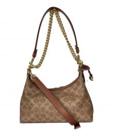 COACH（コーチ）の古着「ジュリエット ショルダー バッグ 25」｜ブラウン