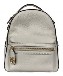 COACH（コーチ）の古着「レザーミニリュック」｜ホワイト