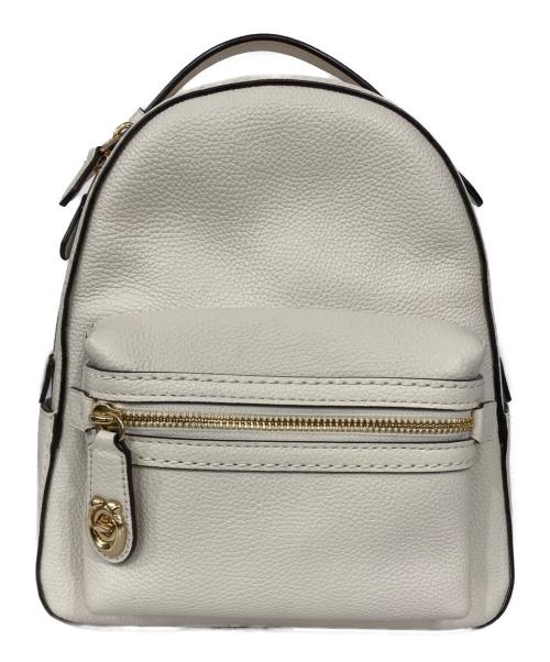 COACH（コーチ）COACH (コーチ) レザーミニリュック ホワイトの古着・服飾アイテム