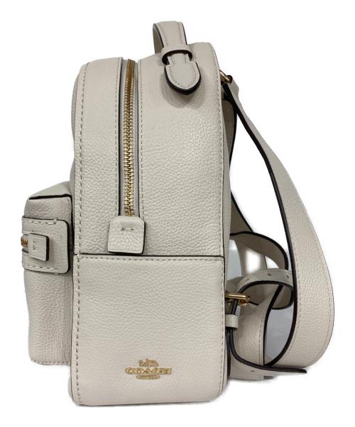 COACH（コーチ）COACH (コーチ) レザーミニリュック ホワイトの古着・服飾アイテム