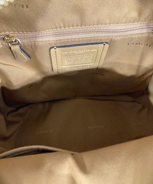 COACH（コーチ）COACH (コーチ) レザーミニリュック ホワイトの古着・服飾アイテム