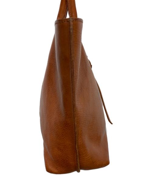genten（ゲンテン）genten (ゲンテン) レザートートバッグ ブラウンの古着・服飾アイテム