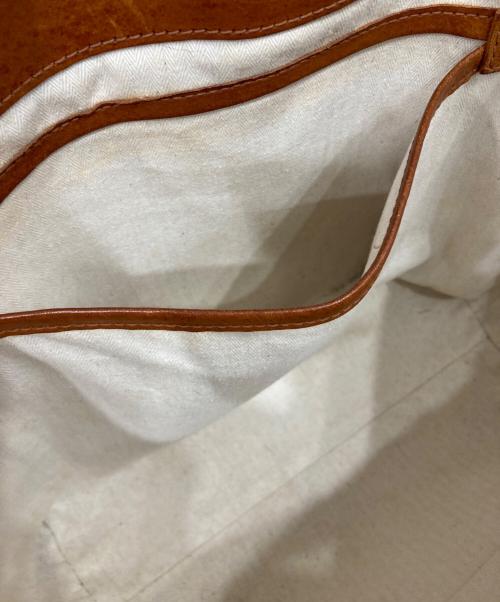 genten（ゲンテン）genten (ゲンテン) レザートートバッグ ブラウンの古着・服飾アイテム