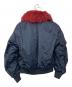 COACH (コーチ) ボア襟付MA-1ジャケット ネイビー サイズ:M：11000円