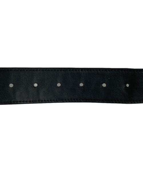 BOTTEGA VENETA（ボッテガベネタ）BOTTEGA VENETA (ボッテガベネタ) イントレチャートレザーベルト ブラック サイズ:95CMの古着・服飾アイテム