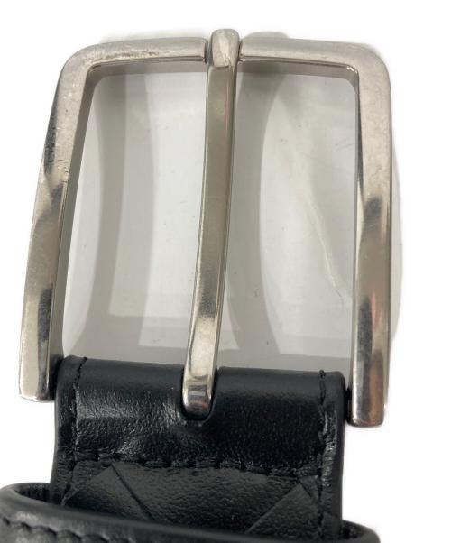 BOTTEGA VENETA（ボッテガベネタ）BOTTEGA VENETA (ボッテガベネタ) イントレチャートレザーベルト ブラック サイズ:95CMの古着・服飾アイテム