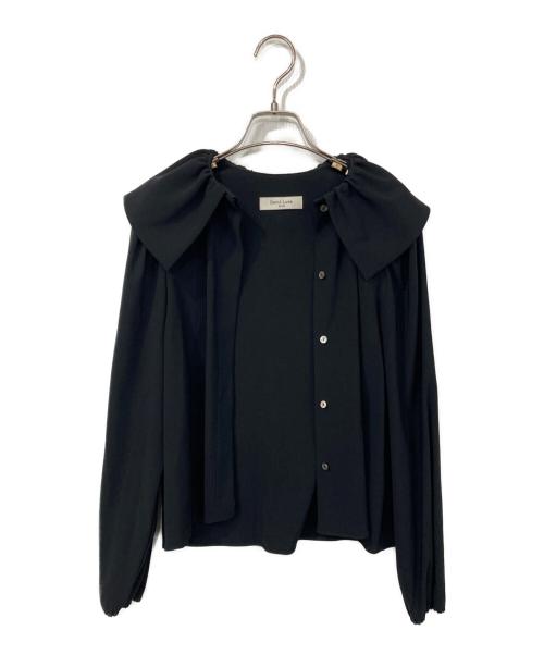 Demi-Luxe Beams（デミルクス ビームス）Demi-Luxe Beams (デミルクス ビームス) フリルカラーブラウス ブラック サイズ:36の古着・服飾アイテム