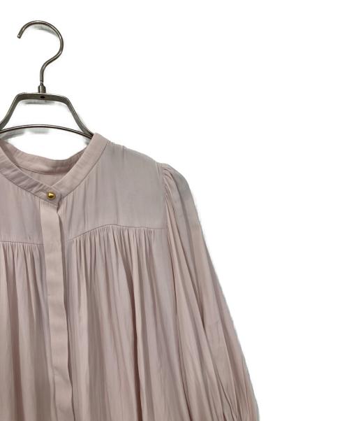 NOLLEY'S（ノーリーズ）NOLLEY'S (ノーリーズ) 5分袖ギャザーブラウス ピンク サイズ:38の古着・服飾アイテム