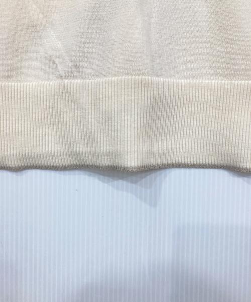 ANAYI（アナイ）ANAYI (アナイ) 金釦ニットカーディガン ベージュ サイズ:38の古着・服飾アイテム