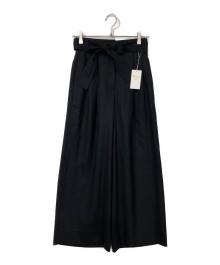 BALLSEY（ボールジィ）の古着「ライトカルゼ ベルテッドパンツ」｜ブラック