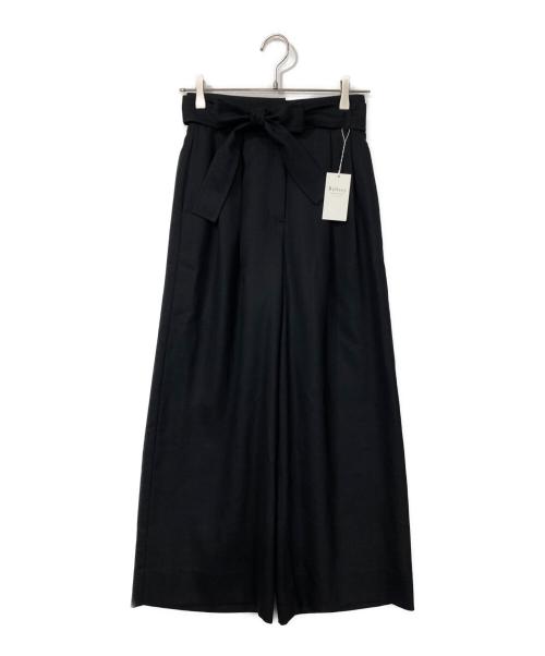 BALLSEY（ボールジィ）BALLSEY (ボールジィ) ライトカルゼ ベルテッドパンツ ブラック サイズ:32の古着・服飾アイテム