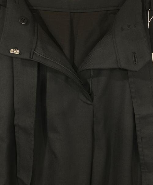 BALLSEY（ボールジィ）BALLSEY (ボールジィ) ライトカルゼ ベルテッドパンツ ブラック サイズ:32の古着・服飾アイテム