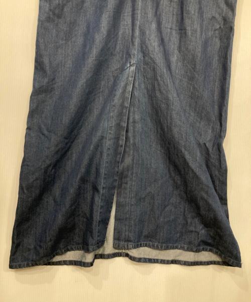 MACPHEE（マカフィー）MACPHEE (マカフィー) コットンセルロースデニム ノースリーブワンピース インディゴ サイズ:36の古着・服飾アイテム