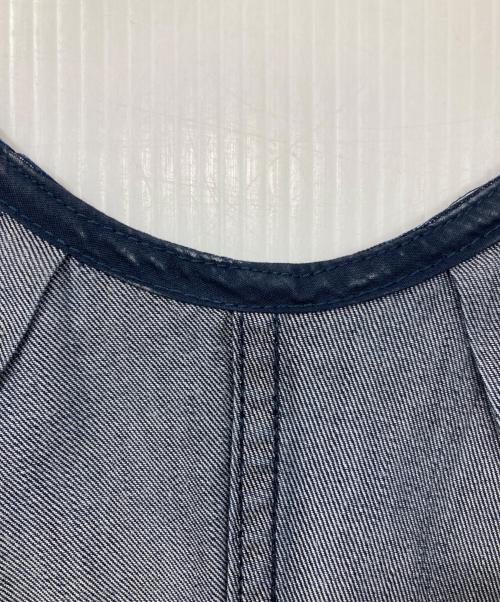 MACPHEE（マカフィー）MACPHEE (マカフィー) コットンセルロースデニム ノースリーブワンピース インディゴ サイズ:36の古着・服飾アイテム