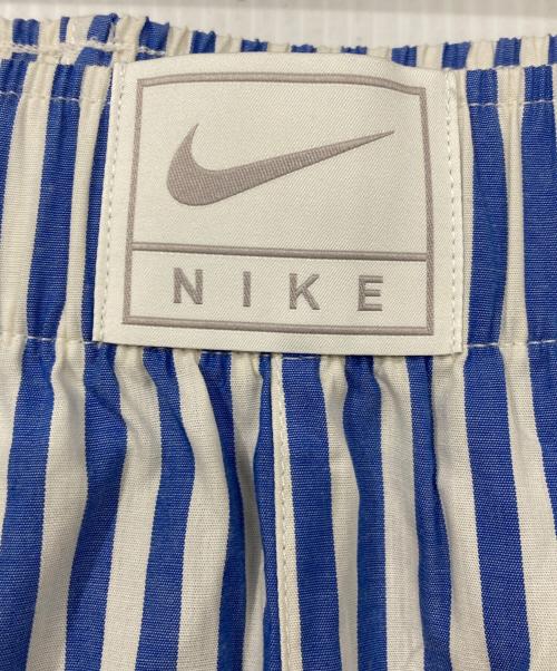 NIKE（ナイキ）NIKE (ナイキ) ミッドライズ ストライプ パンツ ブルー×ホワイト サイズ:Mの古着・服飾アイテム