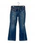 TRUE RELIGION（トゥルー レリジョン）の古着「JOEYダメージ加工フレアデニムパンツ」｜インディゴ