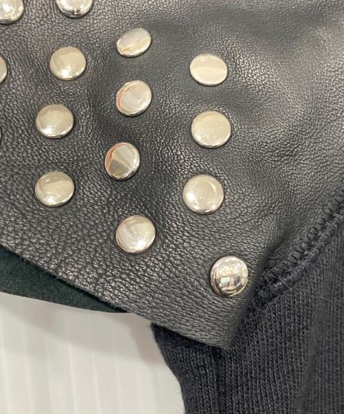 DIESEL（ディーゼル）DIESEL (ディーゼル) D-Rebe/袖レザースタッズワンピース ブラック サイズ:表記なしの古着・服飾アイテム