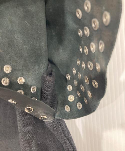 DIESEL（ディーゼル）DIESEL (ディーゼル) D-Rebe/袖レザースタッズワンピース ブラック サイズ:表記なしの古着・服飾アイテム