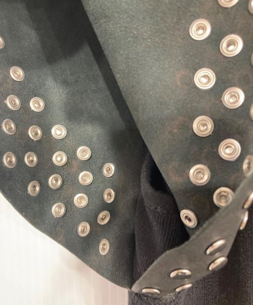 DIESEL（ディーゼル）DIESEL (ディーゼル) D-Rebe/袖レザースタッズワンピース ブラック サイズ:表記なしの古着・服飾アイテム