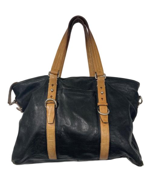 COACH（コーチ）COACH (コーチ) レザートートバッグ ブラックの古着・服飾アイテム
