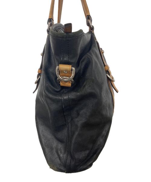 COACH（コーチ）COACH (コーチ) レザートートバッグ ブラックの古着・服飾アイテム