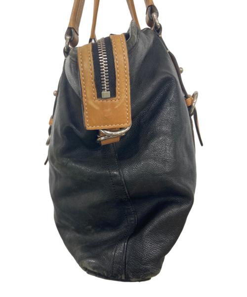 COACH（コーチ）COACH (コーチ) レザートートバッグ ブラックの古着・服飾アイテム