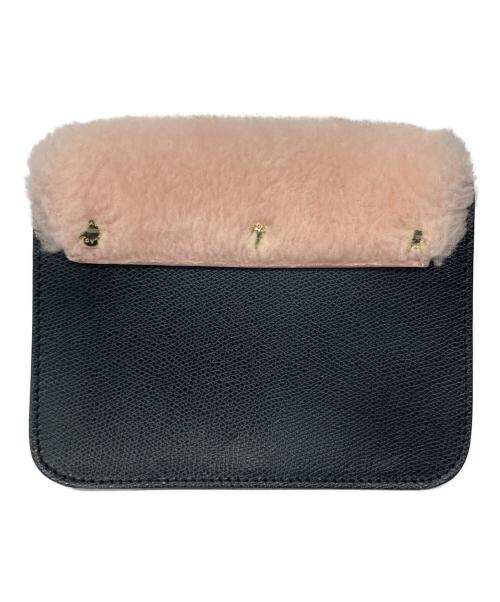 FURLA（フルラ）FURLA (フルラ) メトロポリスショルダーバッグ ピンク×ブラックの古着・服飾アイテム