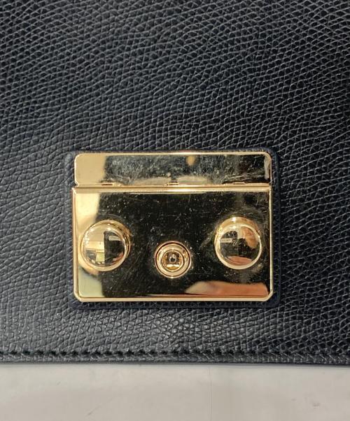 FURLA（フルラ）FURLA (フルラ) メトロポリスショルダーバッグ ピンク×ブラックの古着・服飾アイテム