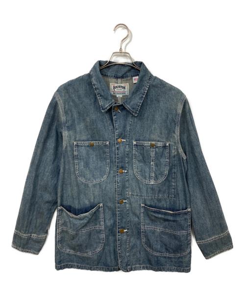 HOUSTON（ヒューストン）HOUSTON (ヒューストン) USAコットン デニム カバーオール インディゴ サイズ:40Rの古着・服飾アイテム