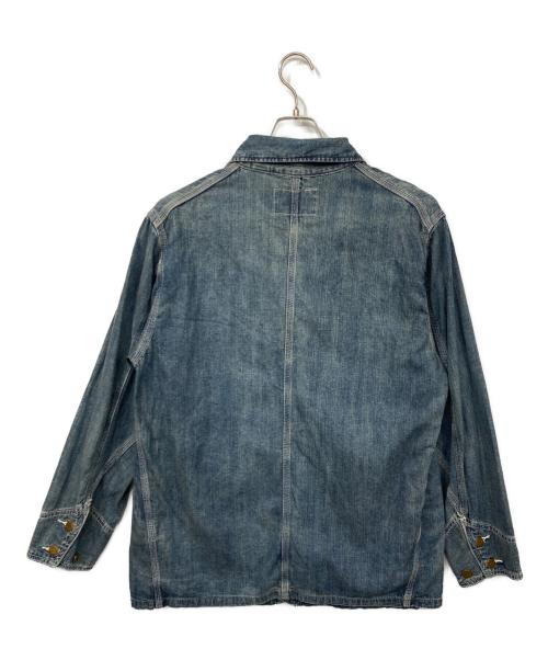 HOUSTON（ヒューストン）HOUSTON (ヒューストン) USAコットン デニム カバーオール インディゴ サイズ:40Rの古着・服飾アイテム