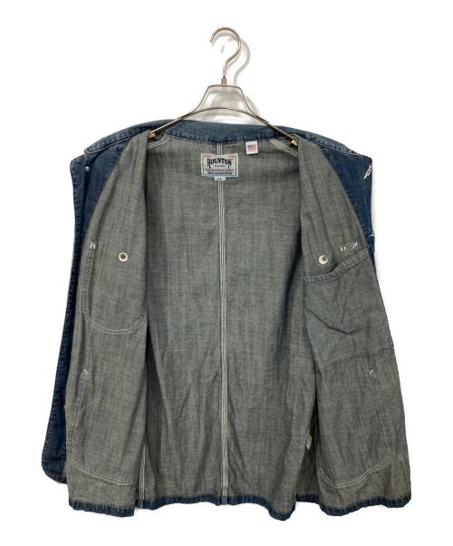 HOUSTON（ヒューストン）HOUSTON (ヒューストン) USAコットン デニム カバーオール インディゴ サイズ:40Rの古着・服飾アイテム