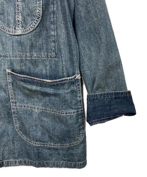 HOUSTON（ヒューストン）HOUSTON (ヒューストン) USAコットン デニム カバーオール インディゴ サイズ:40Rの古着・服飾アイテム