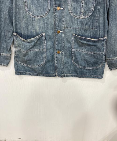 HOUSTON（ヒューストン）HOUSTON (ヒューストン) USAコットン デニム カバーオール インディゴ サイズ:40Rの古着・服飾アイテム