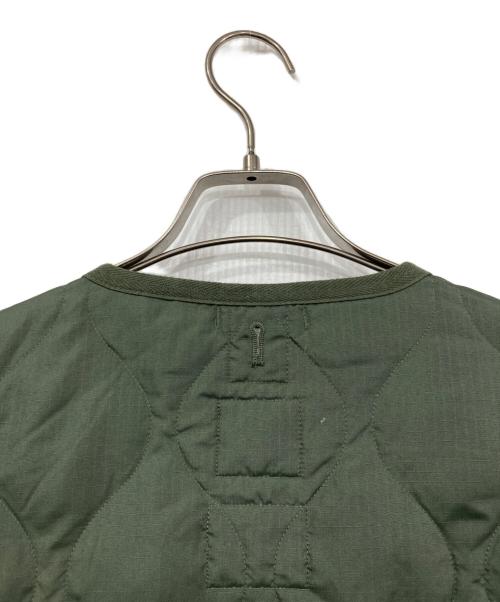 TAION（タイオン）TAION (タイオン) ミリタリー クルーネック ダウンジャケット グリーン サイズ:Lの古着・服飾アイテム