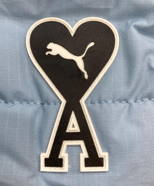 PUMA（プーマ）PUMA (プーマ) AMI PARIS (アミ パリス) コラボキルティングリュック ブルーの古着・服飾アイテム