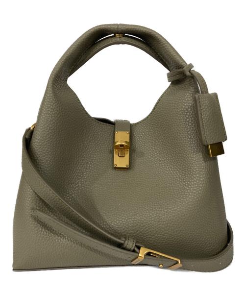 CHARLES & KEITH（チャールズアンドキース）CHARLES & KEITH (チャールズアンドキース) チャンスメタリックアクセントバケットバッグ カーキの古着・服飾アイテム