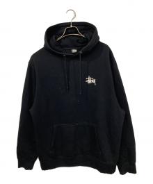stussy（ステューシー）の古着「裏起毛ロゴフーディ」｜ブラック