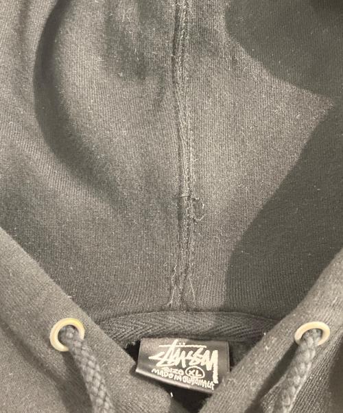 stussy（ステューシー）stussy (ステューシー) 裏起毛ロゴフーディ ブラック サイズ:XLの古着・服飾アイテム