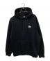 stussy（ステューシー）の古着「裏起毛ロゴフーディ」｜ブラック