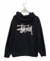 stussy (ステューシー) 裏起毛ロゴフーディ ブラック サイズ:XL：6000円