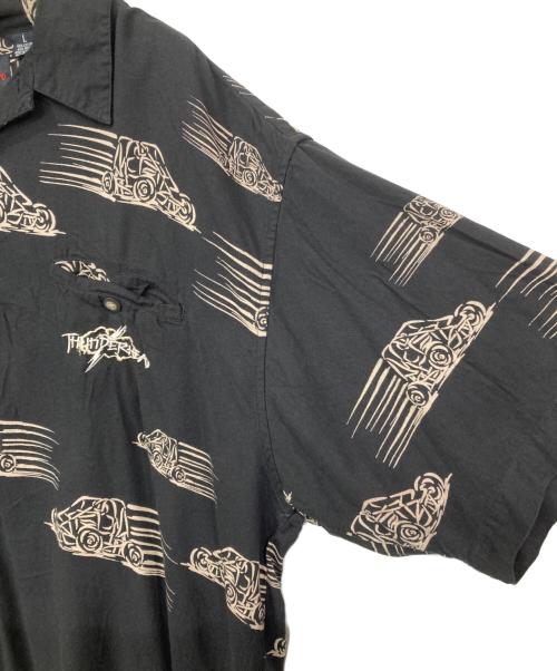 Thunderhead（サンダーヘッド）Thunderhead (サンダーヘッド) オープンカラーシャツ ブラック サイズ:Lの古着・服飾アイテム